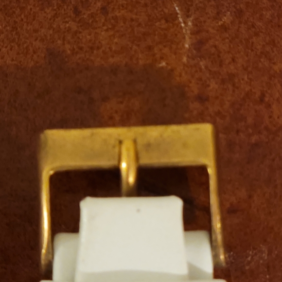 Swiss Made Vintage/New White Leather 18 mm Watch Bands - Picture 4 of 4